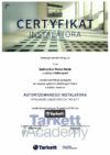 Cer­ty­fi­kat Tar­kett 2018